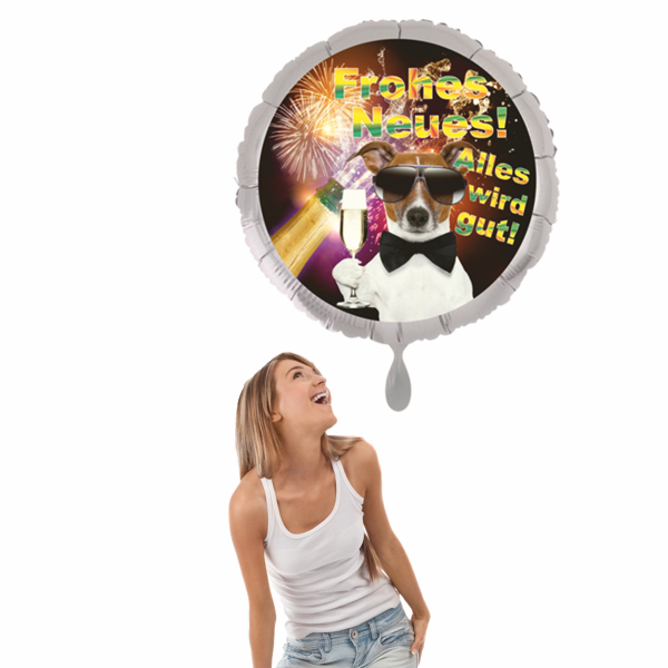 luftballon silvester frohes neues! alles wird gut!