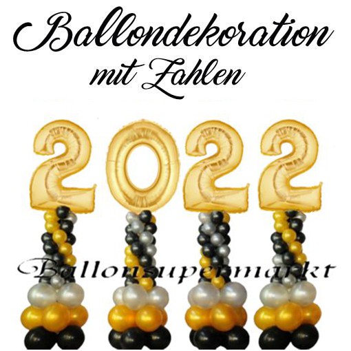 ballondekoration silvester 2022
